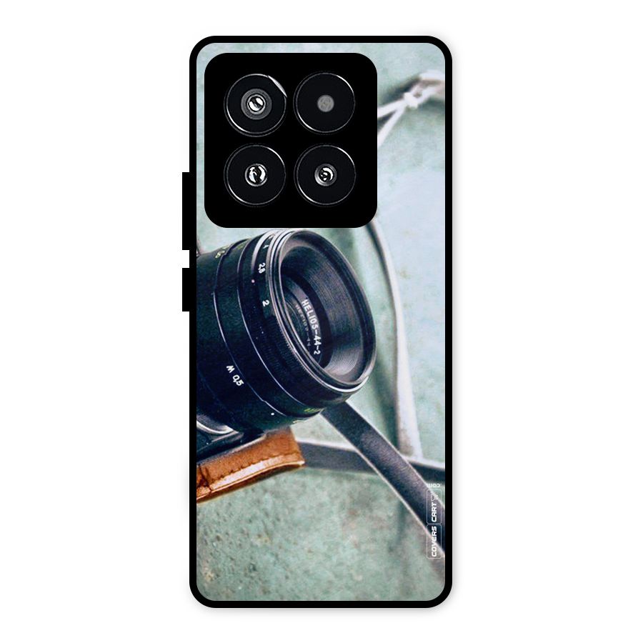 Leather Camera Lens Metal Back Case for Xiaomi 14 Pro