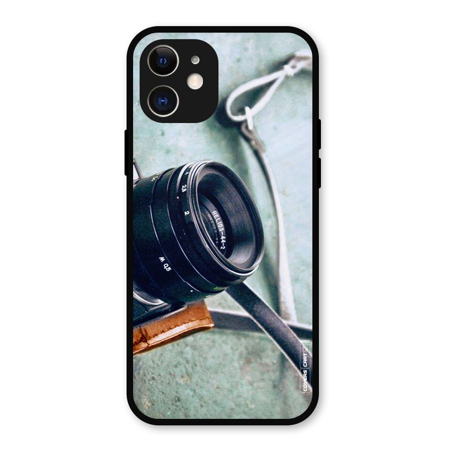 Leather Camera Lens Metal Back Case for iPhone 12