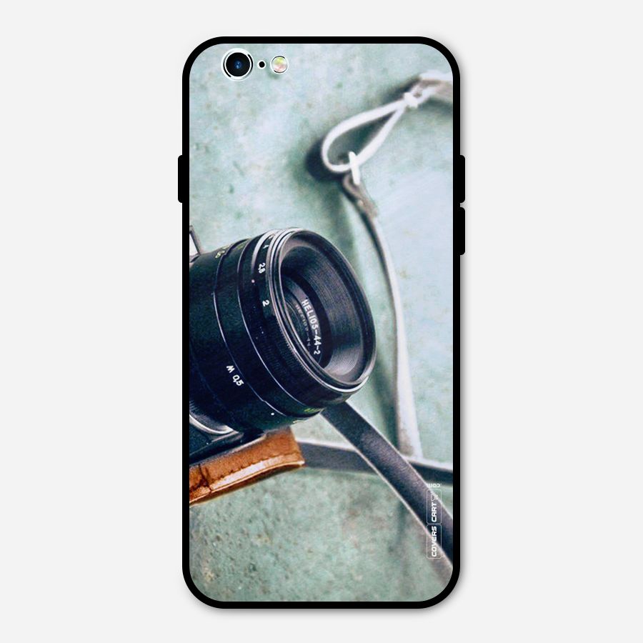 Leather Camera Lens Metal Back Case for iPhone 6 6s