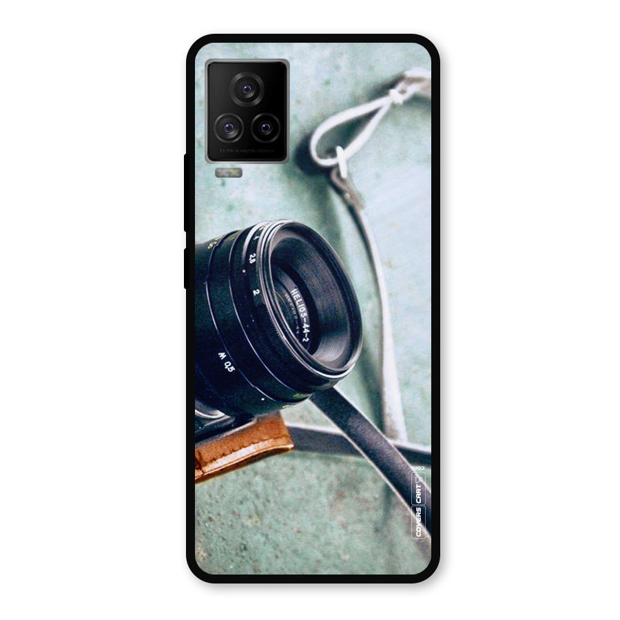 Leather Camera Lens Metal Back Case for iQOO 7 Legend 5G