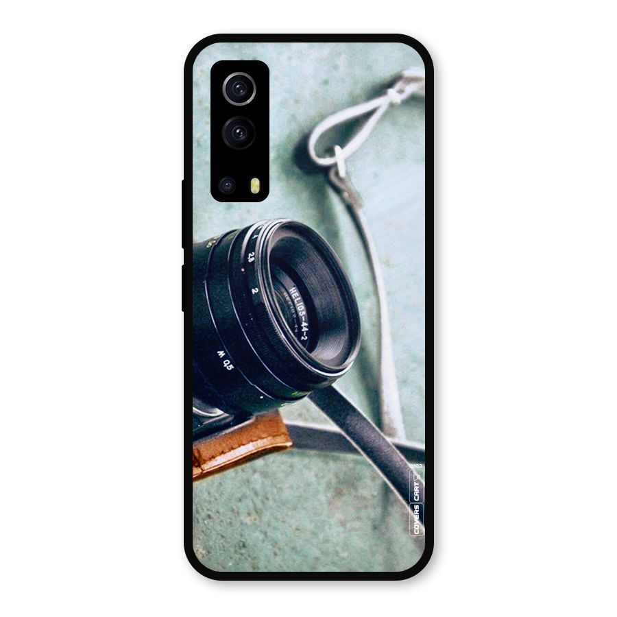 Leather Camera Lens Metal Back Case for iQOO Z3