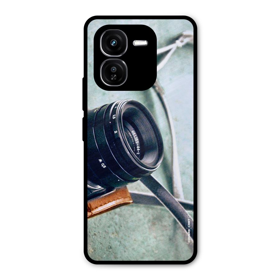 Leather Camera Lens Metal Back Case for iQOO Z9x