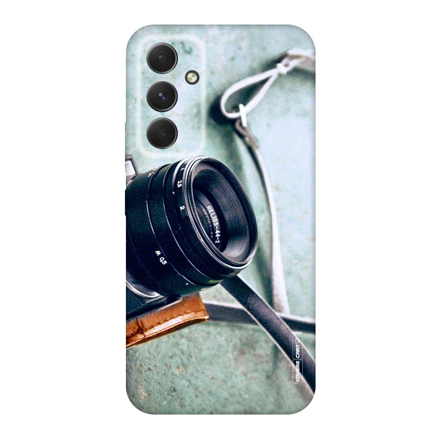 Leather Camera Lens Original Polycarbonate Back Case for Galaxy A54