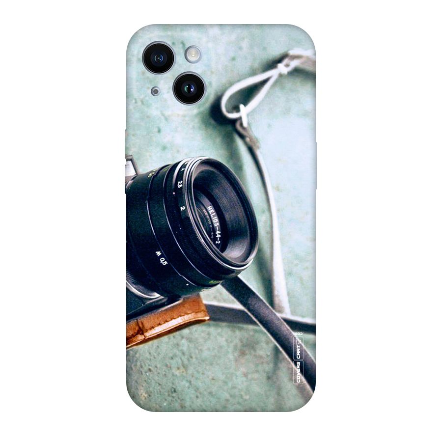 Leather Camera Lens Original Polycarbonate Back Case for iPhone 14