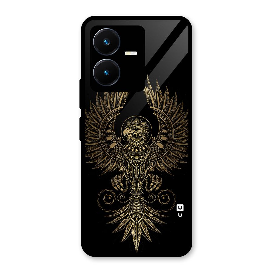 Legendary Phoenix Glass Back Case for Vivo Y22s