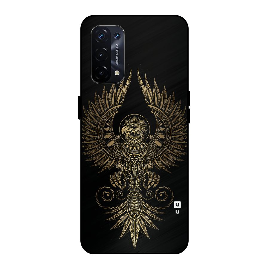 Legendary Phoenix Metal Back Case for Oppo A74 5G