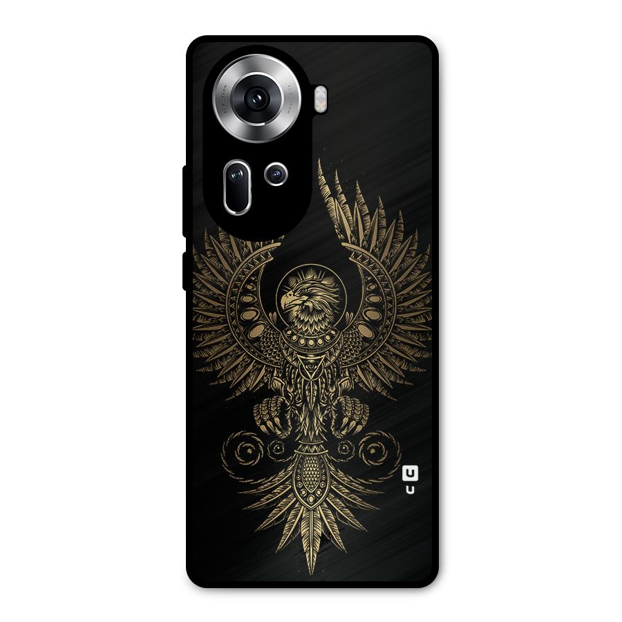 Legendary Phoenix Metal Back Case for Oppo Reno11 5G