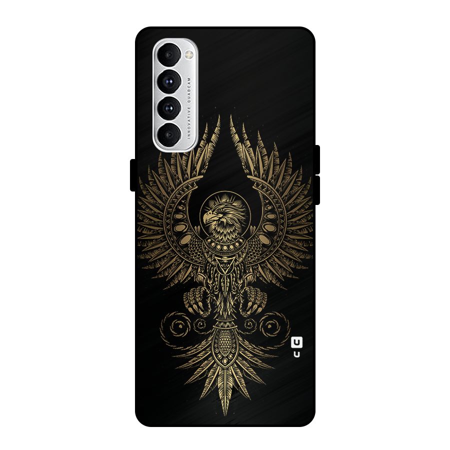 Legendary Phoenix Metal Back Case for Oppo Reno4 Pro