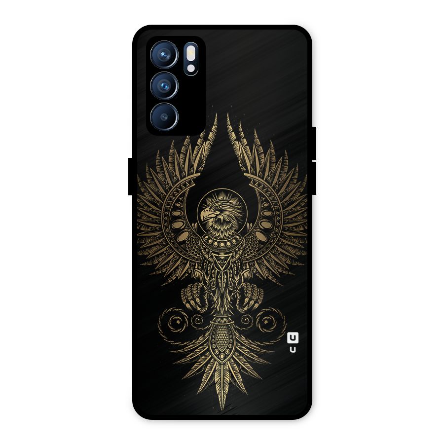Legendary Phoenix Metal Back Case for Oppo Reno6 5G