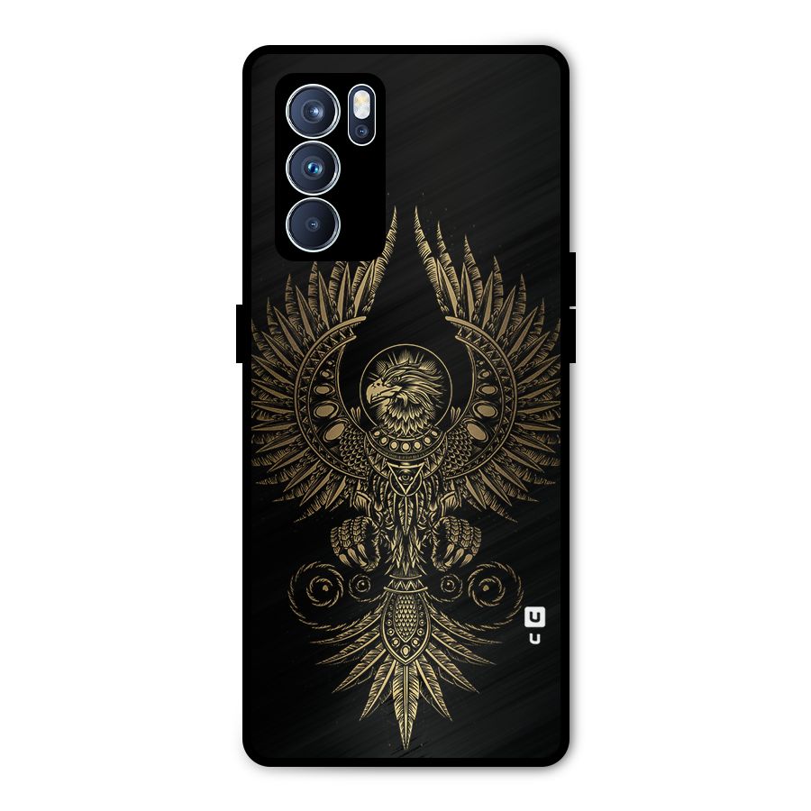 Legendary Phoenix Metal Back Case for Oppo Reno6 Pro 5G