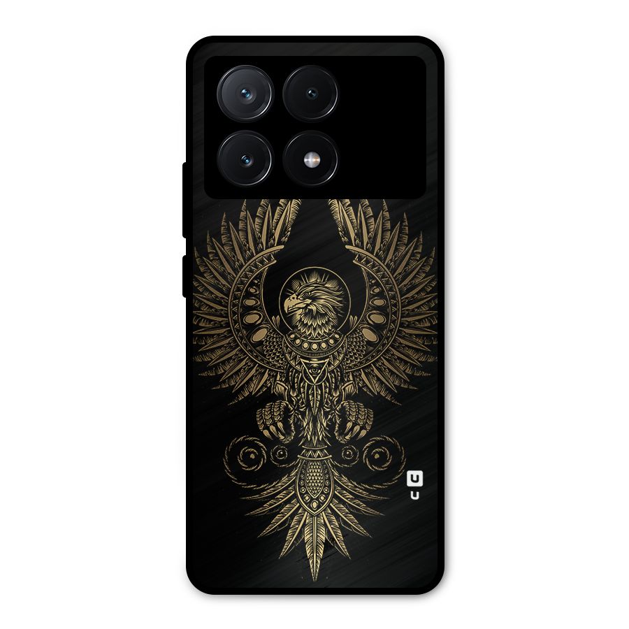 Legendary Phoenix Metal Back Case for Poco X6 Pro