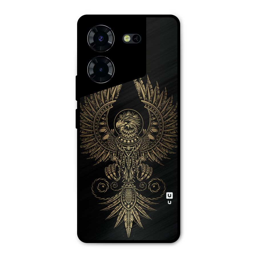 Legendary Phoenix Metal Back Case for Tecno Pova 5 Pro 5G