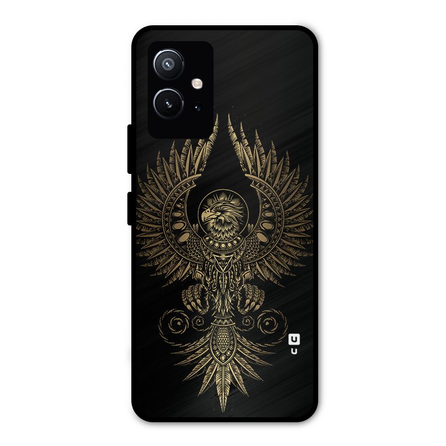 Legendary Phoenix Metal Back Case for Vivo T1 5G