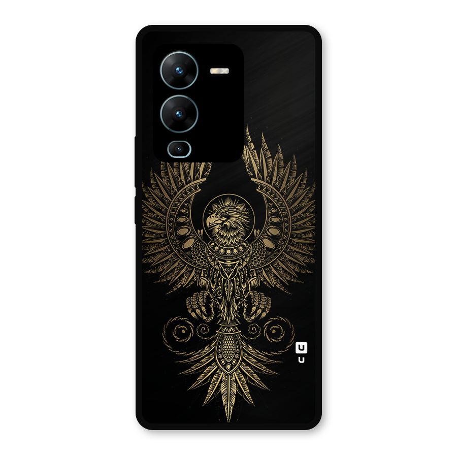 Legendary Phoenix Metal Back Case for Vivo V25 Pro
