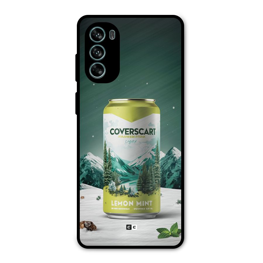 Lemon Mint Metal Back Case for Moto G62