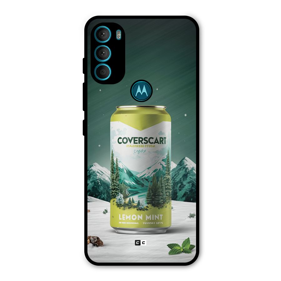 Lemon Mint Metal Back Case for Moto G71 5G