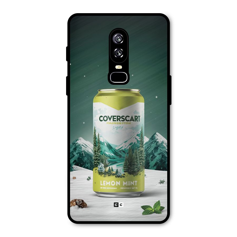 Lemon Mint Metal Back Case for OnePlus 6