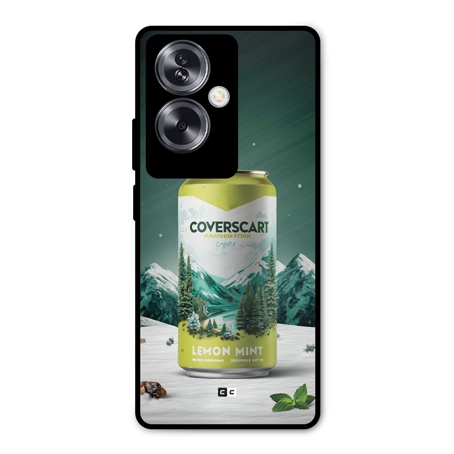 Lemon Mint Metal Back Case for Oppo A79 5G
