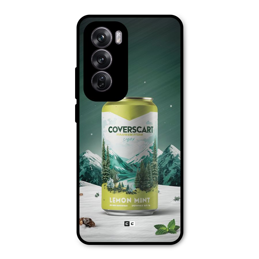Lemon Mint Metal Back Case for Oppo Reno12 Pro