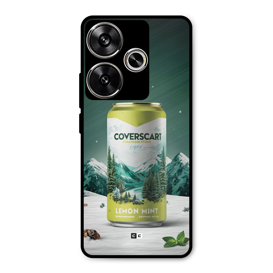 Lemon Mint Metal Back Case for Poco F6