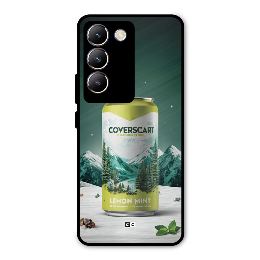 Lemon Mint Metal Back Case for Vivo T3 5G