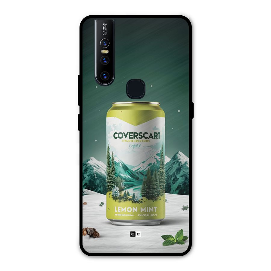 Lemon Mint Metal Back Case for Vivo V15