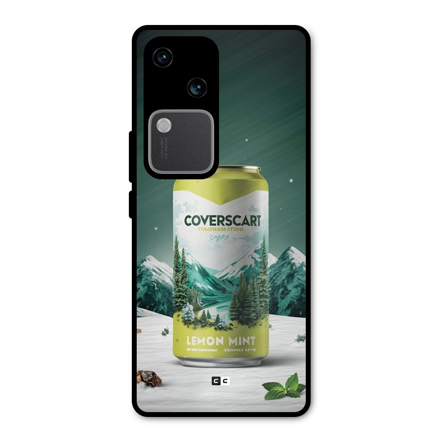 Lemon Mint Metal Back Case for Vivo V30 Pro