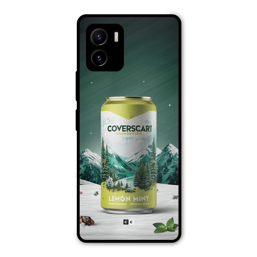Lemon Mint Metal Back Case for Vivo Y15s