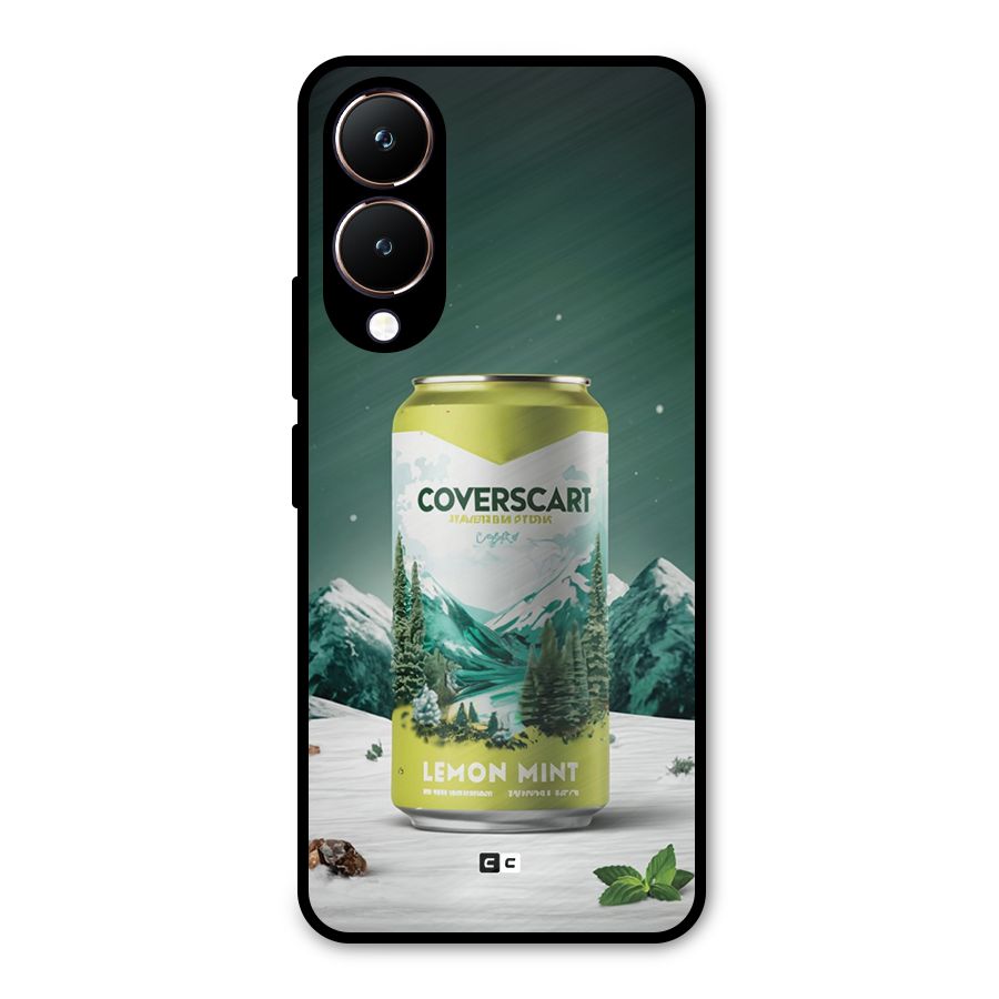 Lemon Mint Metal Back Case for Vivo Y28