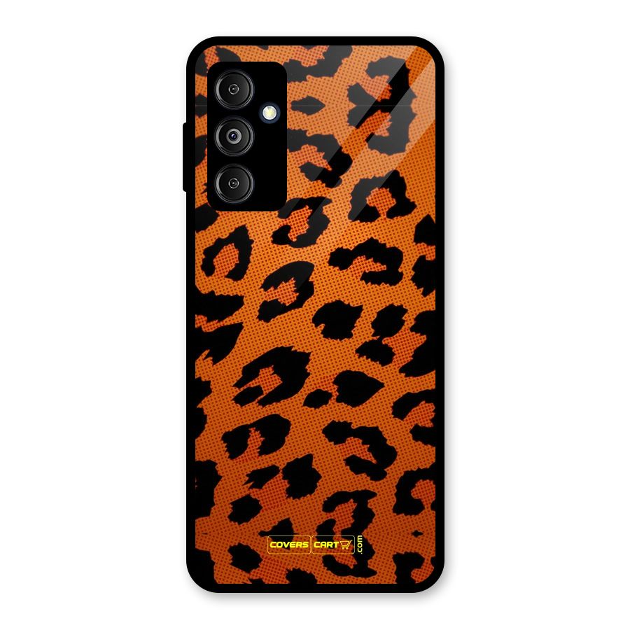 Leopard Glass Back Case for Galaxy M14 5G