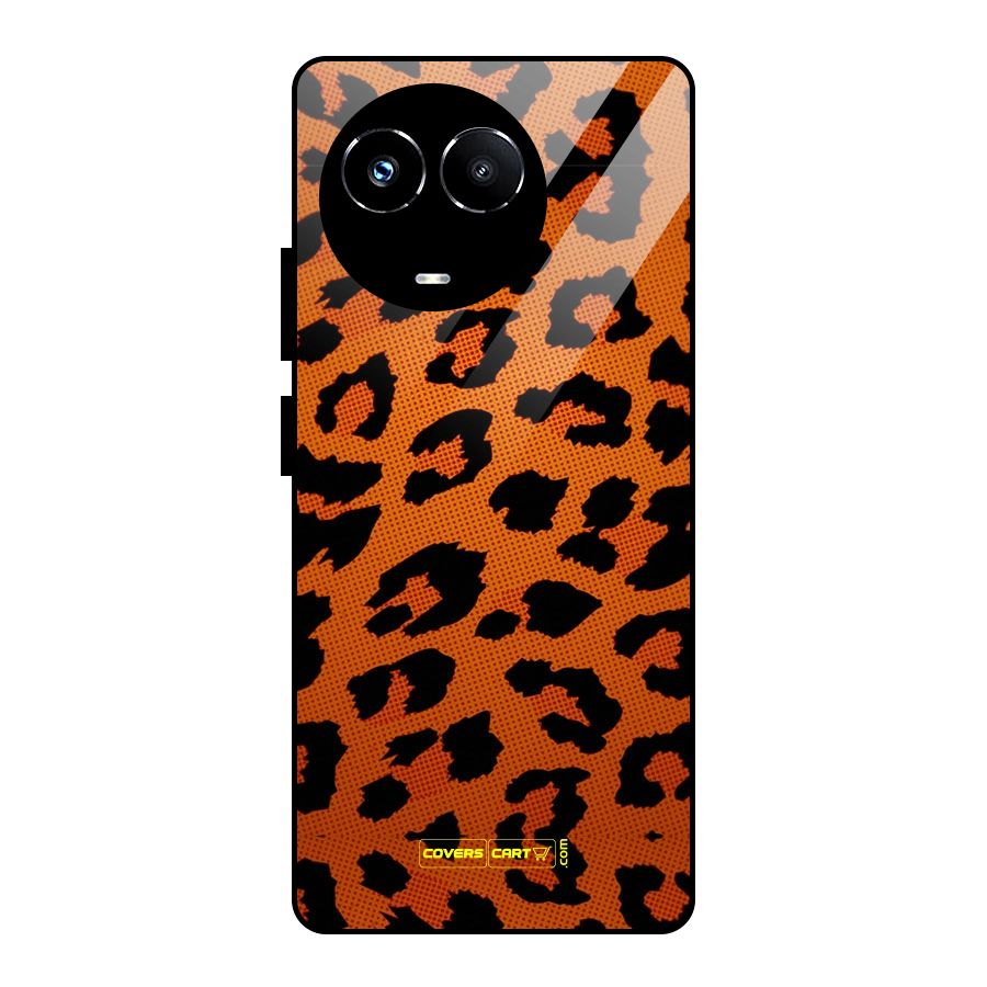 Leopard Glass Back Case for Realme Narzo 60X