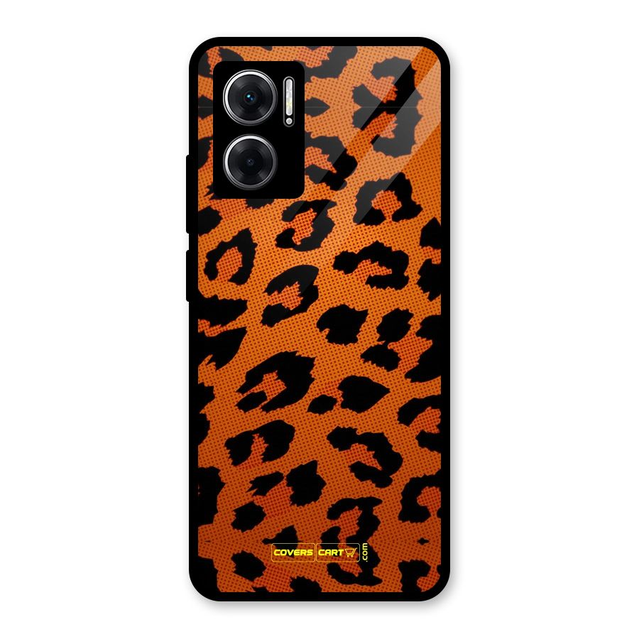 Leopard Glass Back Case for Redmi 11 Prime 5G