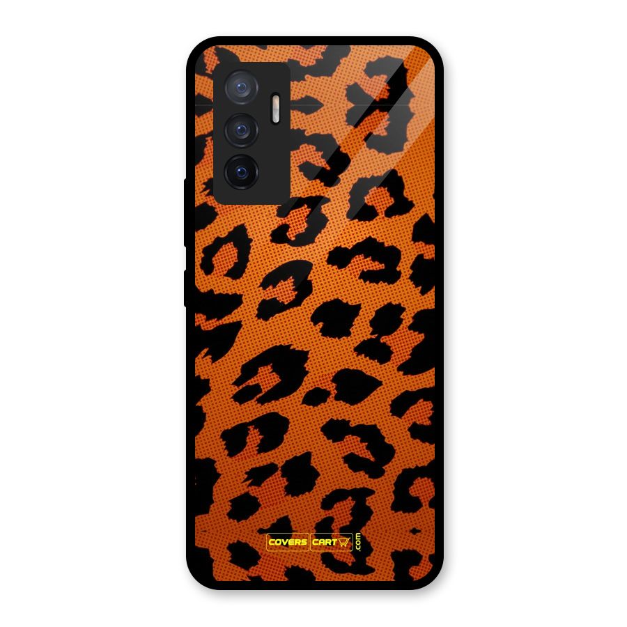 Leopard Glass Back Case for Vivo V23e