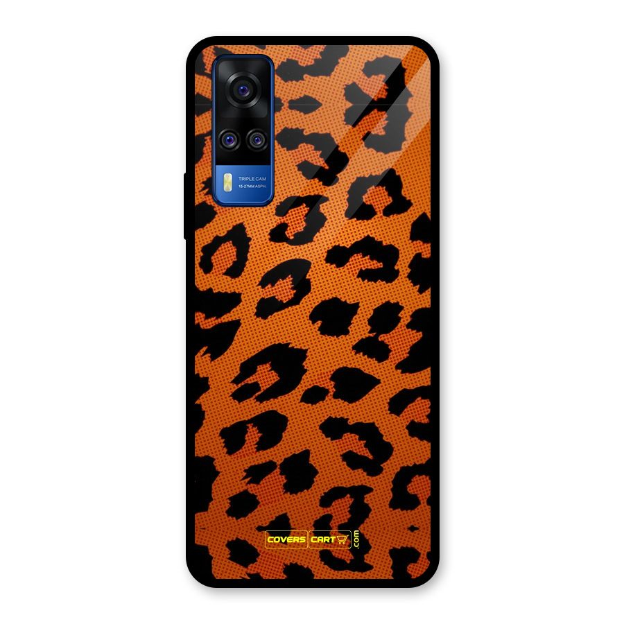 Leopard Glass Back Case for Vivo Y51A