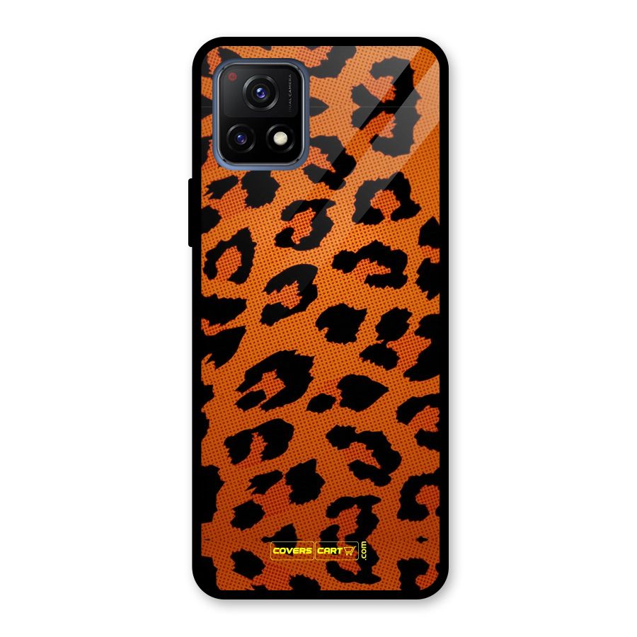 Leopard Glass Back Case for Vivo Y72 5G