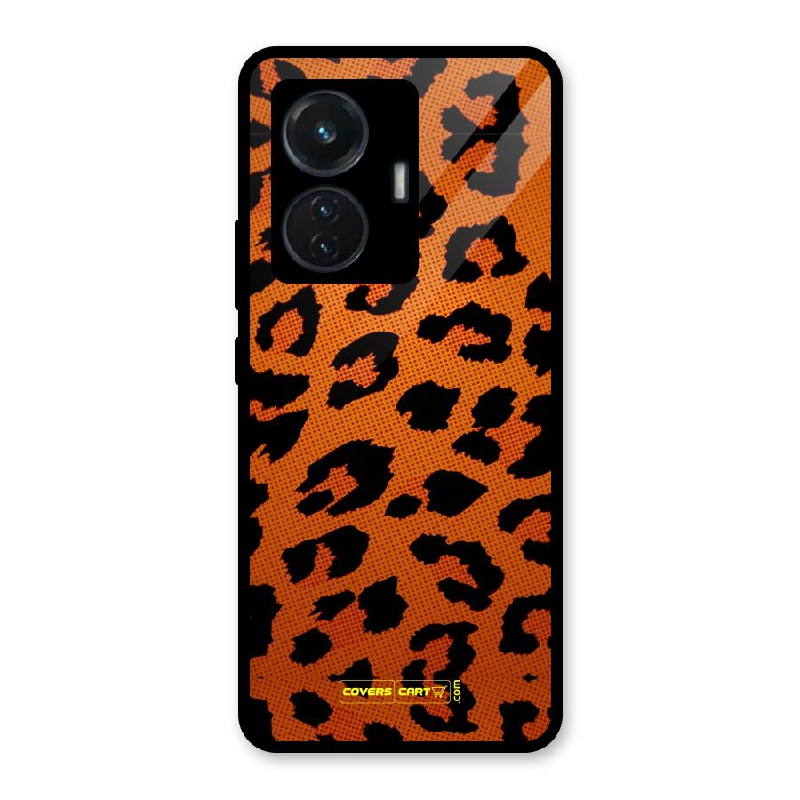 Leopard Glass Back Case for iQOO Z6 44W