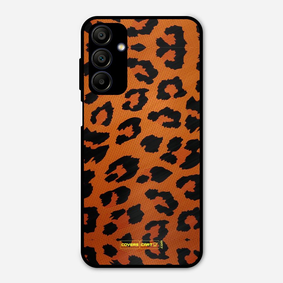 Leopard Metal Back Case for Galaxy A15 5G