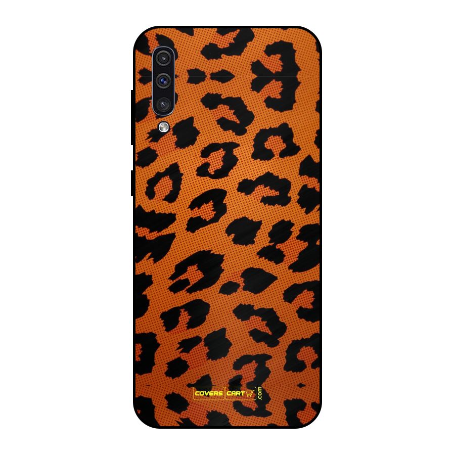Leopard Metal Back Case for Galaxy A30s