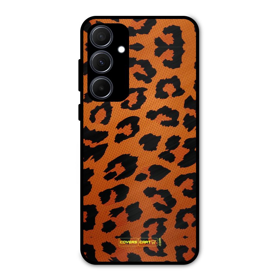Leopard Metal Back Case for Galaxy A35