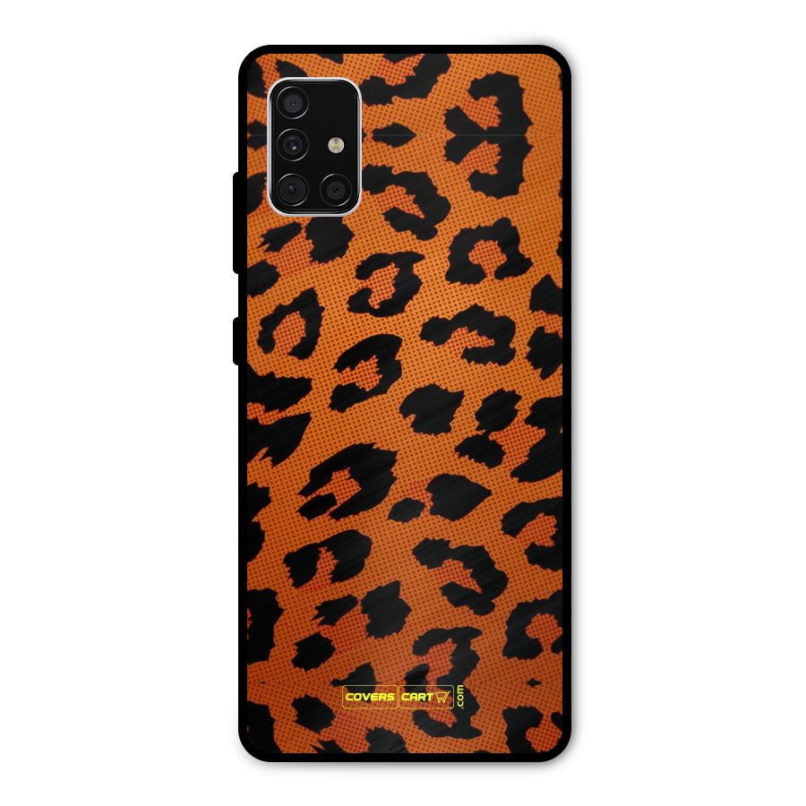 Leopard Metal Back Case for Galaxy A51