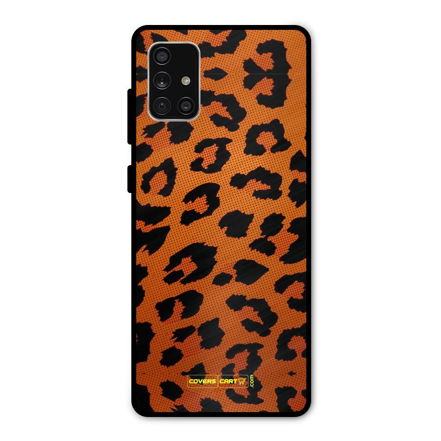 Leopard Metal Back Case for Galaxy A71