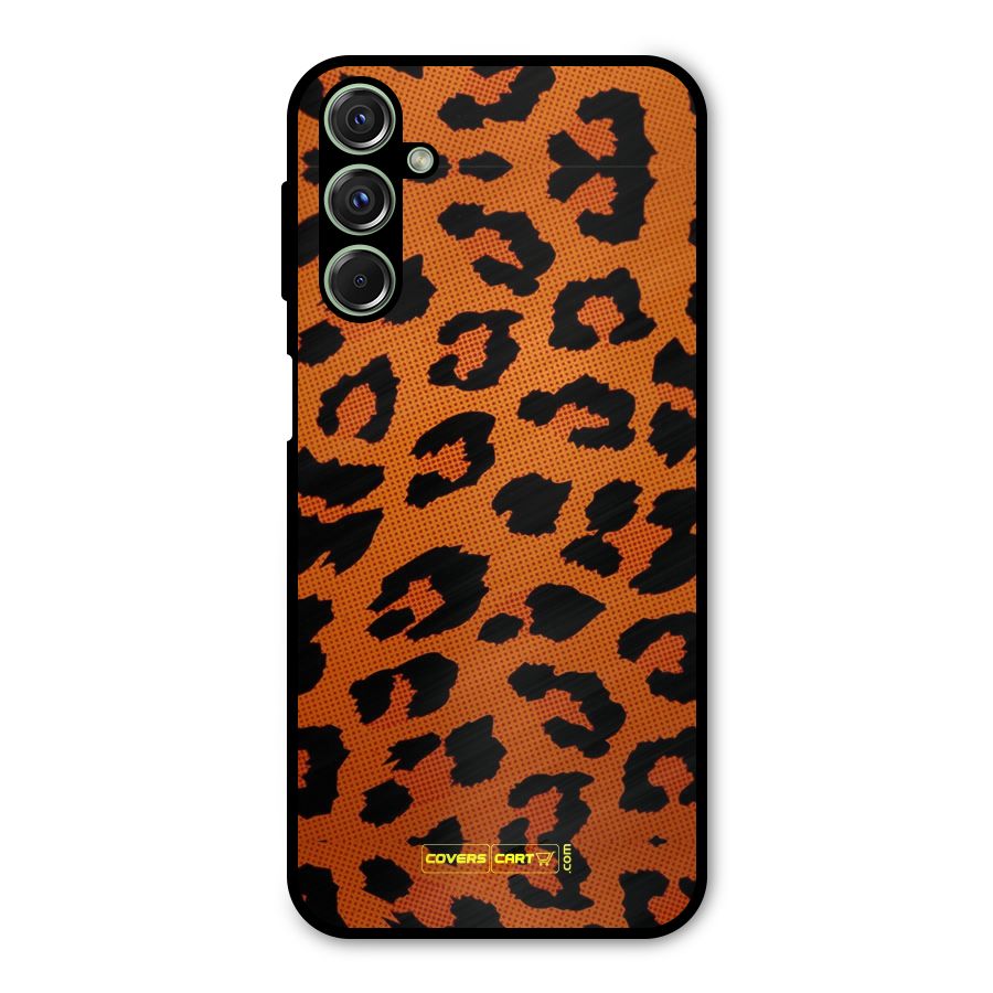Leopard Metal Back Case for Galaxy F34
