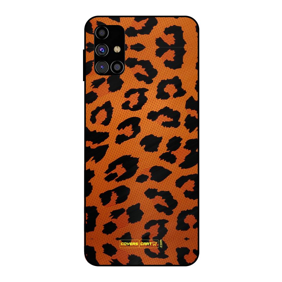 Leopard Metal Back Case for Galaxy M31s