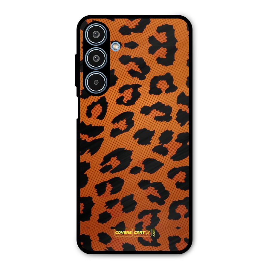 Leopard Metal Back Case for Galaxy M35