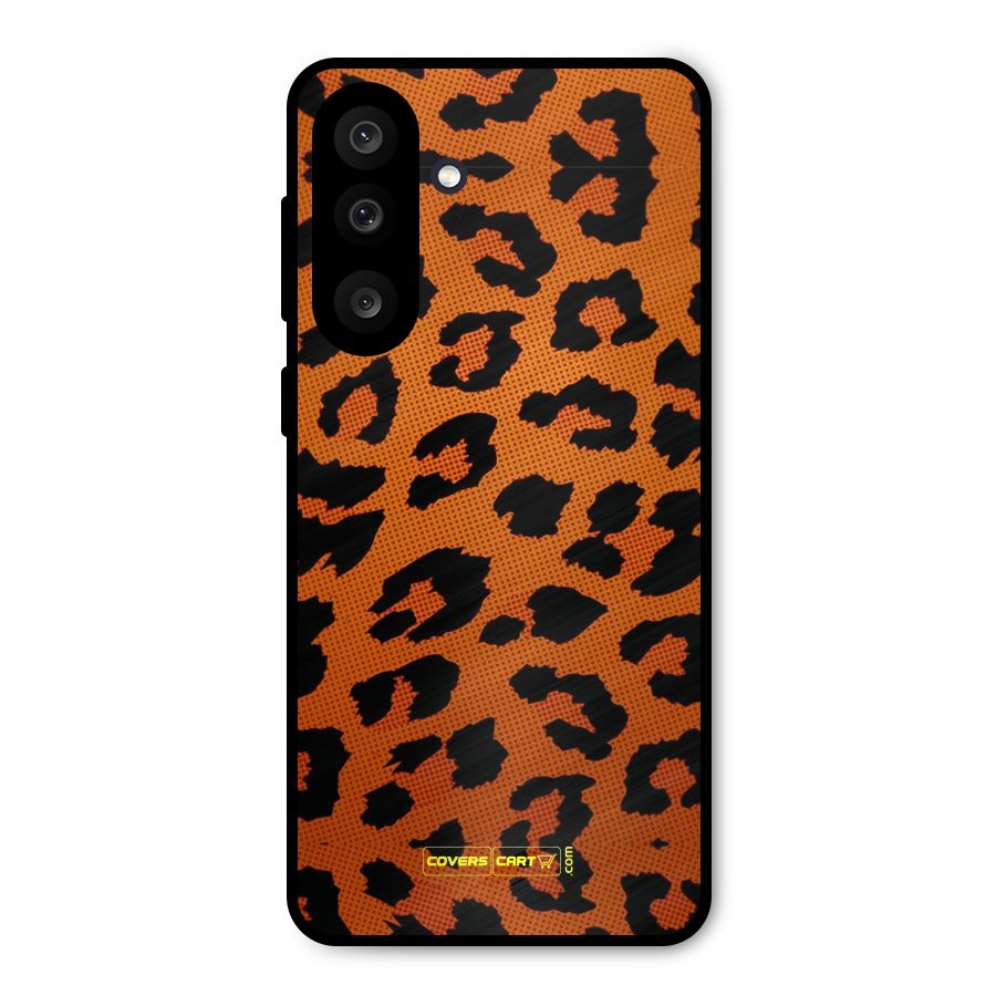 Leopard Metal Back Case for Galaxy M56