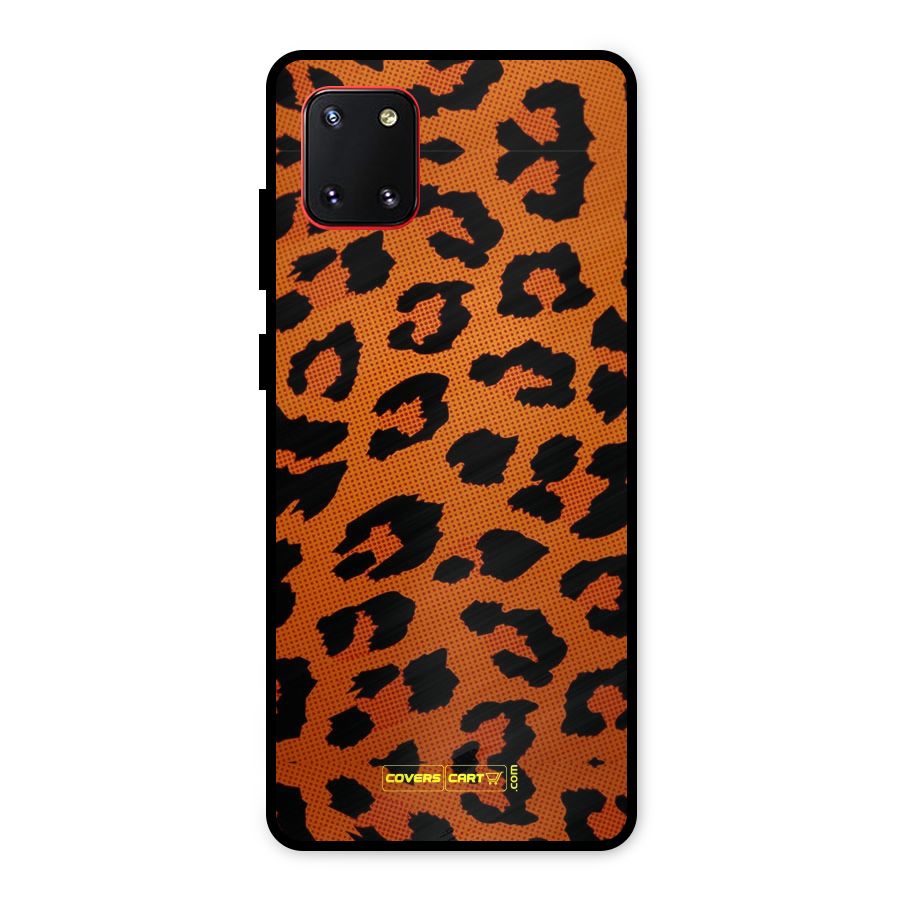 Leopard Metal Back Case for Galaxy Note 10 Lite