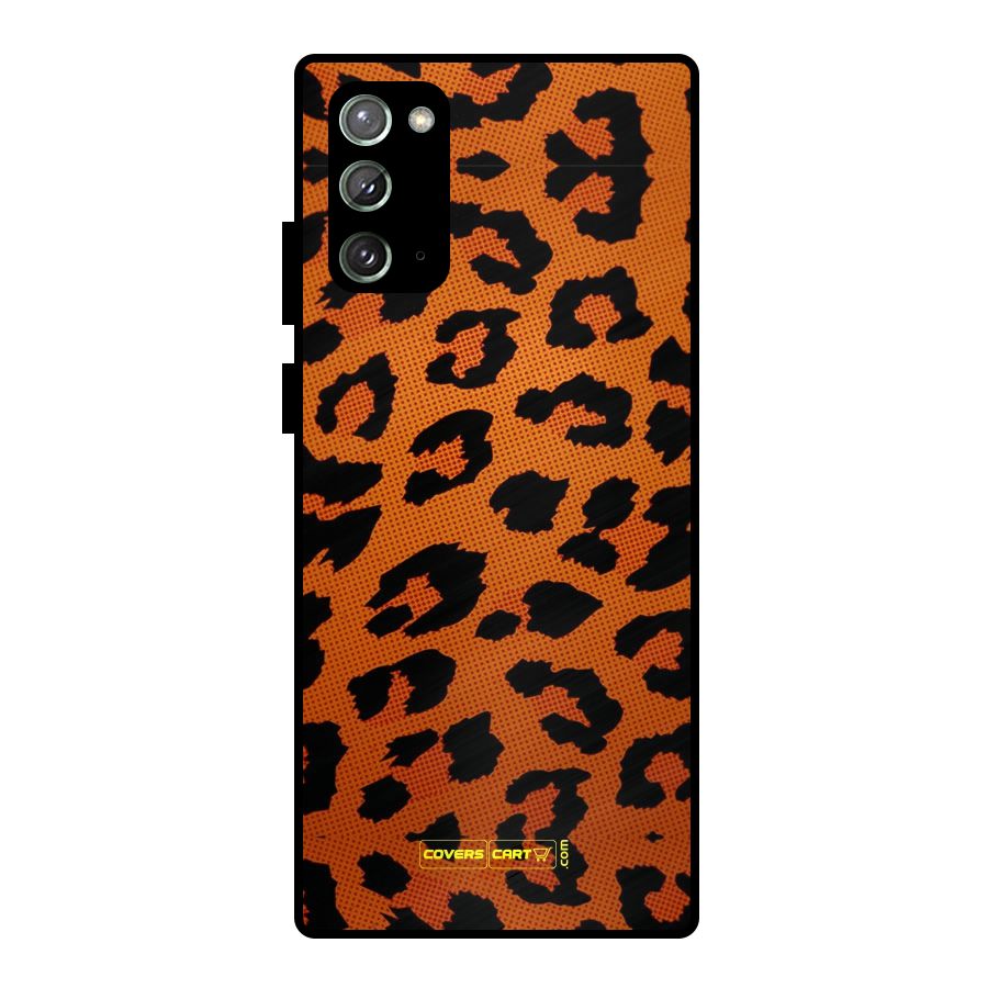 Leopard Metal Back Case for Galaxy Note 20