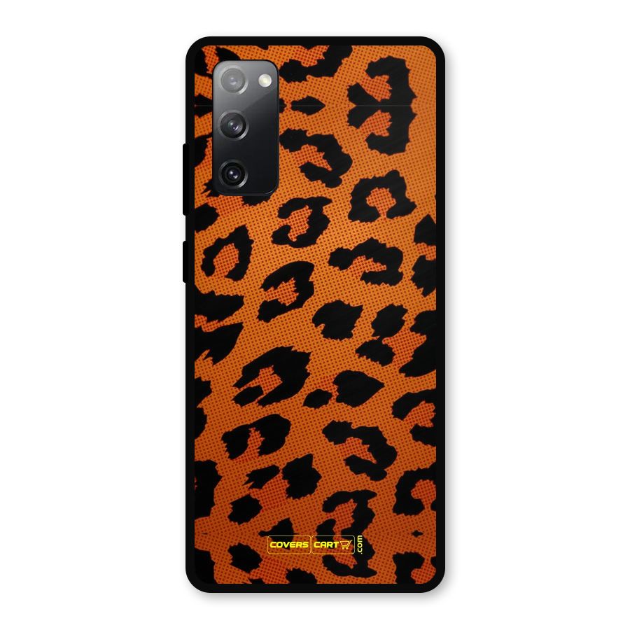 Leopard Metal Back Case for Galaxy S20 FE
