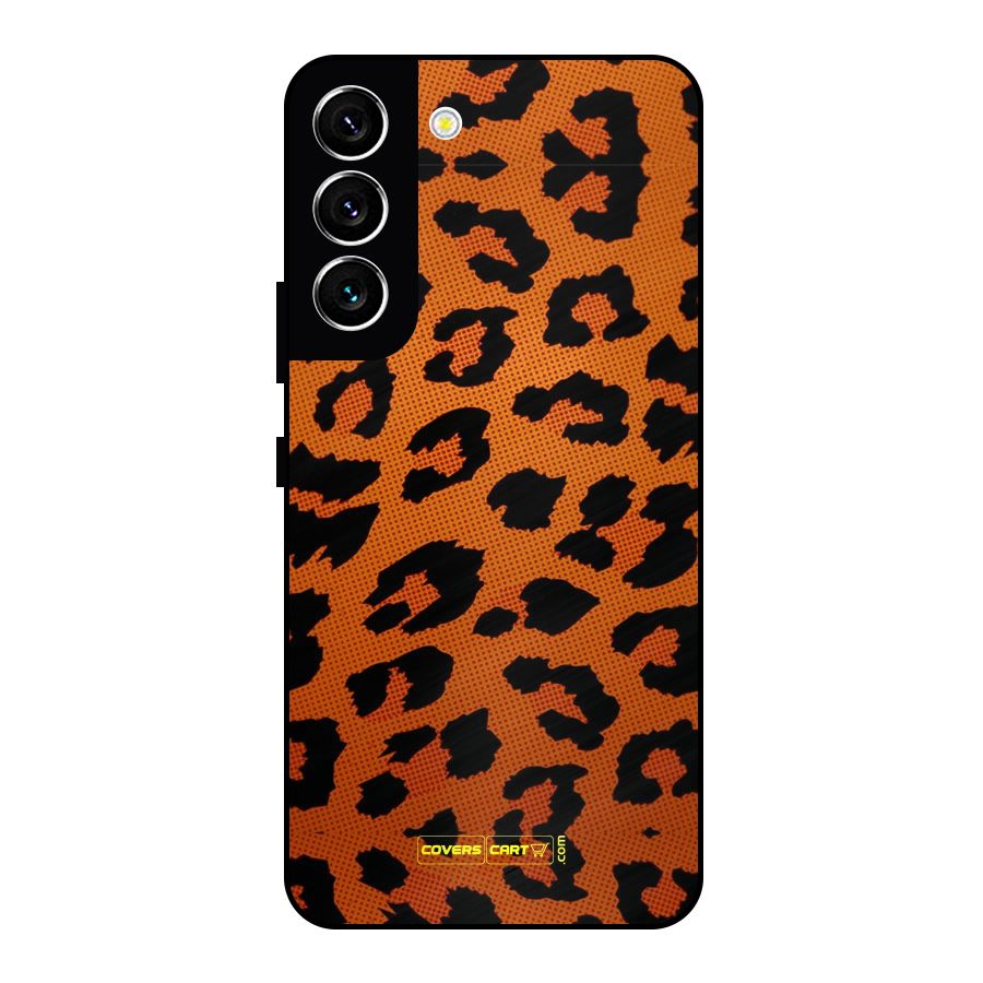Leopard Metal Back Case for Galaxy S22 5G