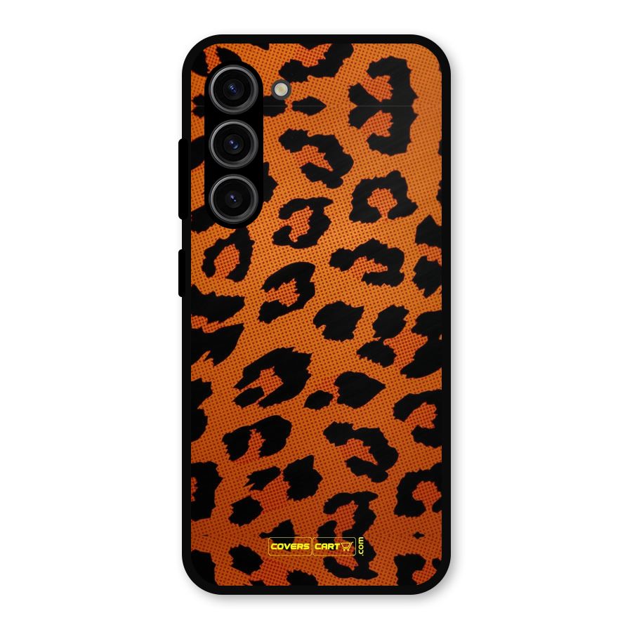 Leopard Metal Back Case for Galaxy S23